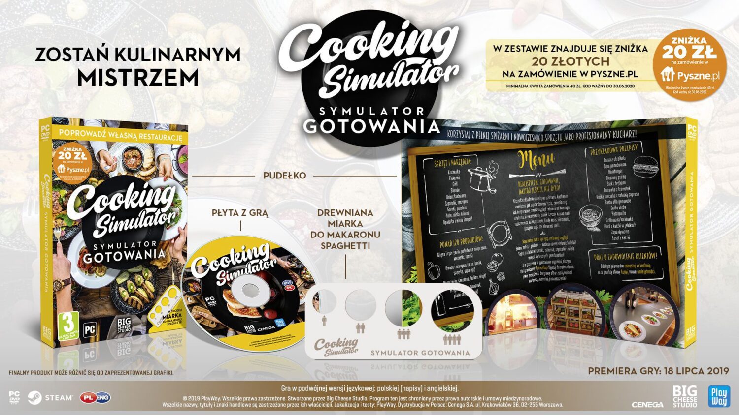 Cooking Simulator - Symulator gotowania w planie wydawniczym firmy Cenega