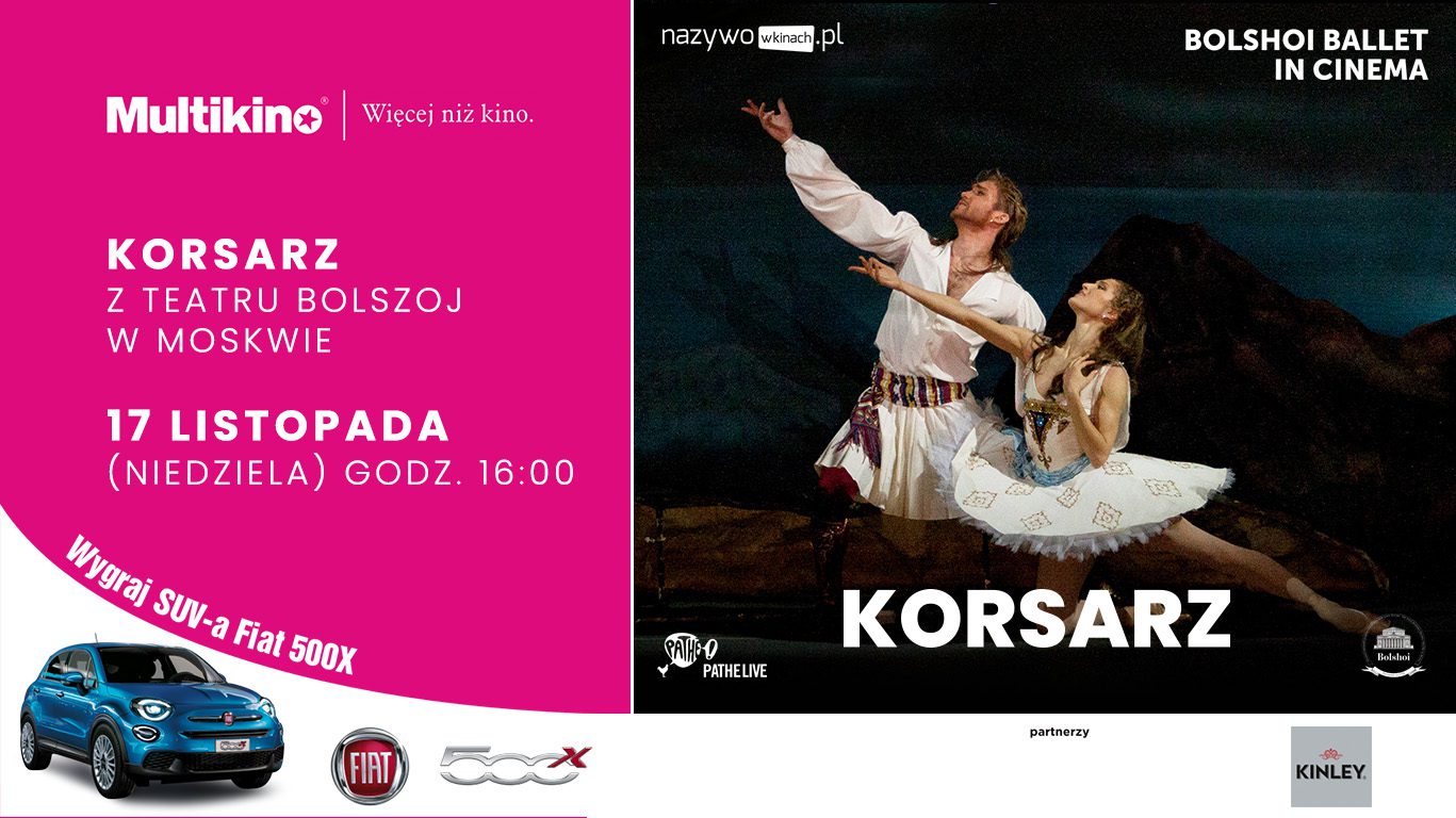 Zachwycający „Korsarz” z repertuaru Teatru Bolszoj już 17 listopada w wybranych kinach sieci Multikino