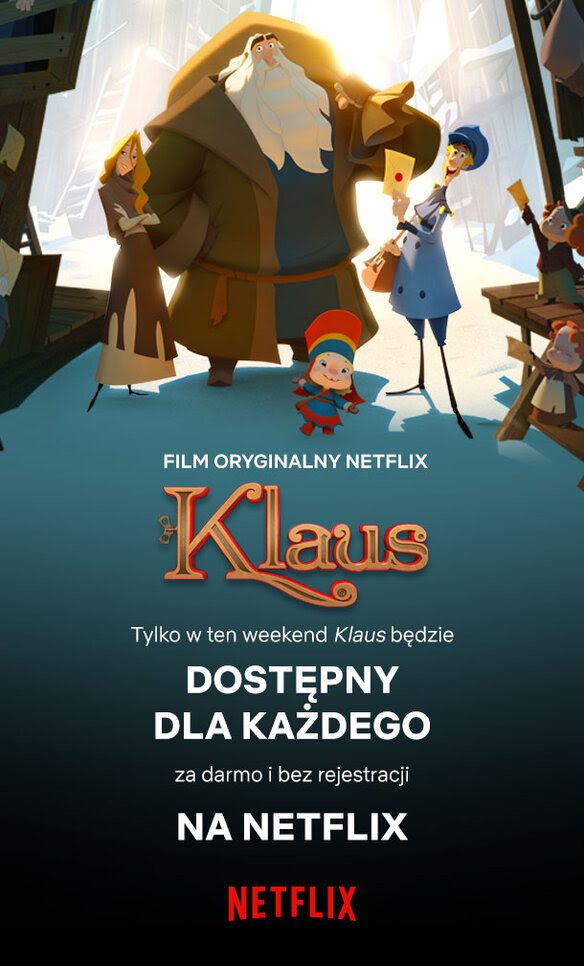 Świąteczny prezent od Netflix: Film „Klaus” dla wszystkich za darmo, bez rejestracji