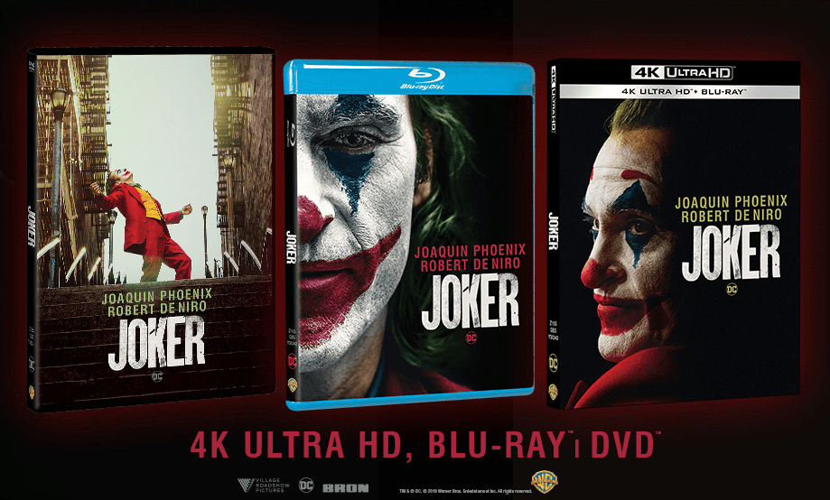 Najgłośniejszy film roku – „JOKER” już na 4K UHD Blu-ray, Blu-ray i DVD