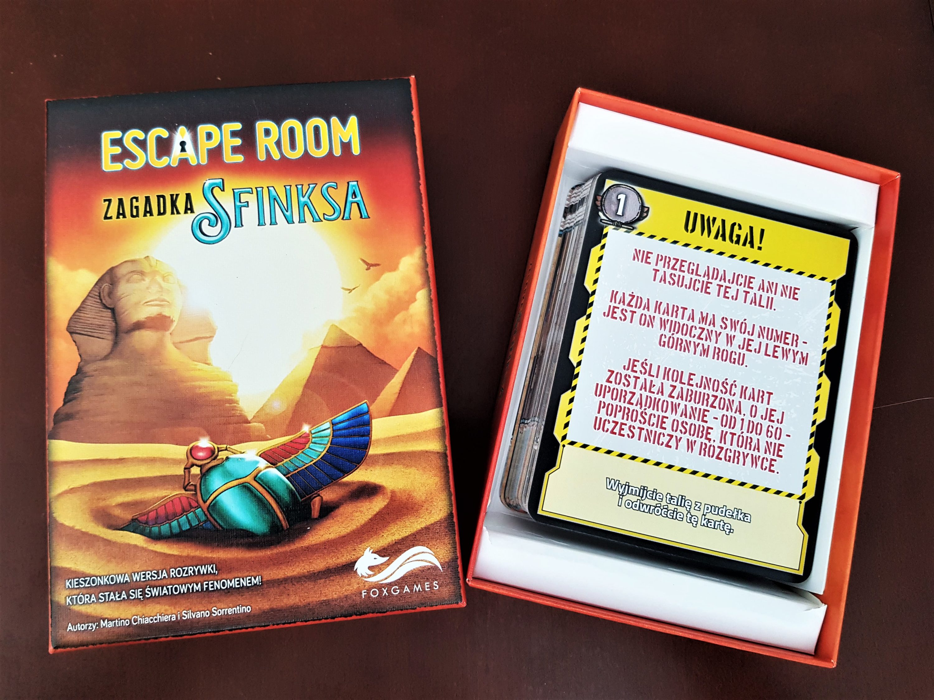 Uwaga na mumie! „Escape Room: Zagadka Sfinksa” — recenzja gry karcianej